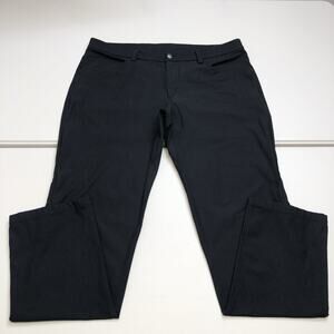 Lululemon Pants Mens 38x33 Black ABC Slim Warpstreme Stretch Chino EXCELLENT